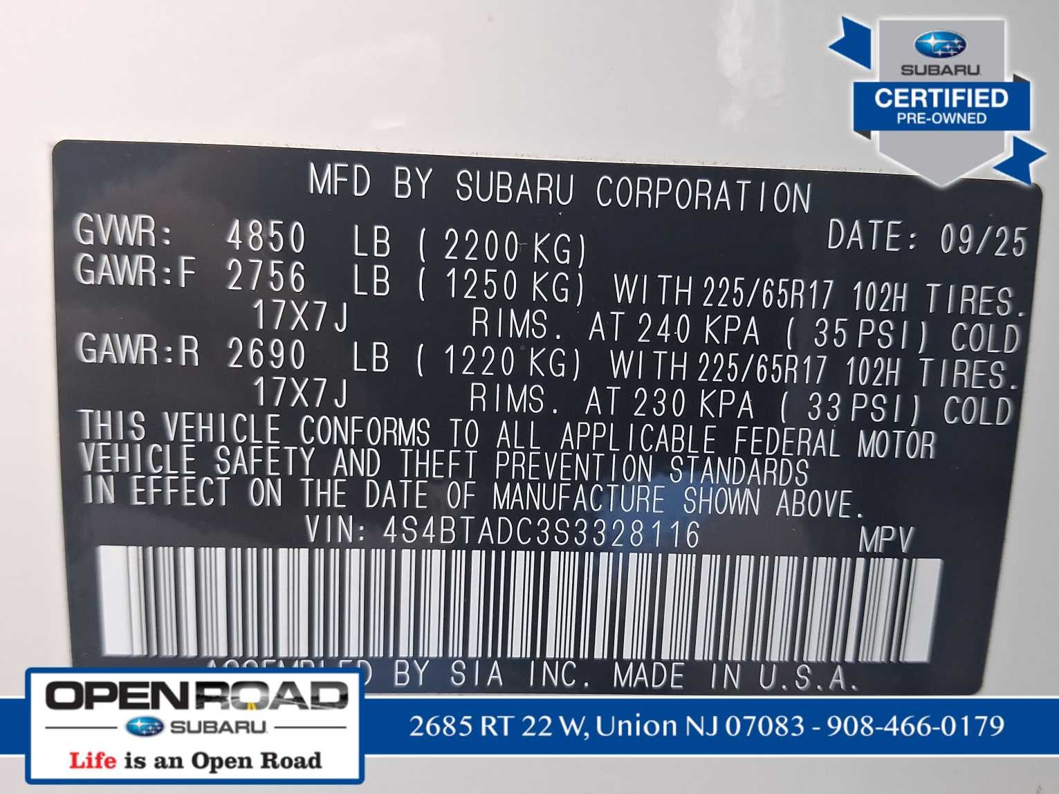 2025 Subaru Outback Premium