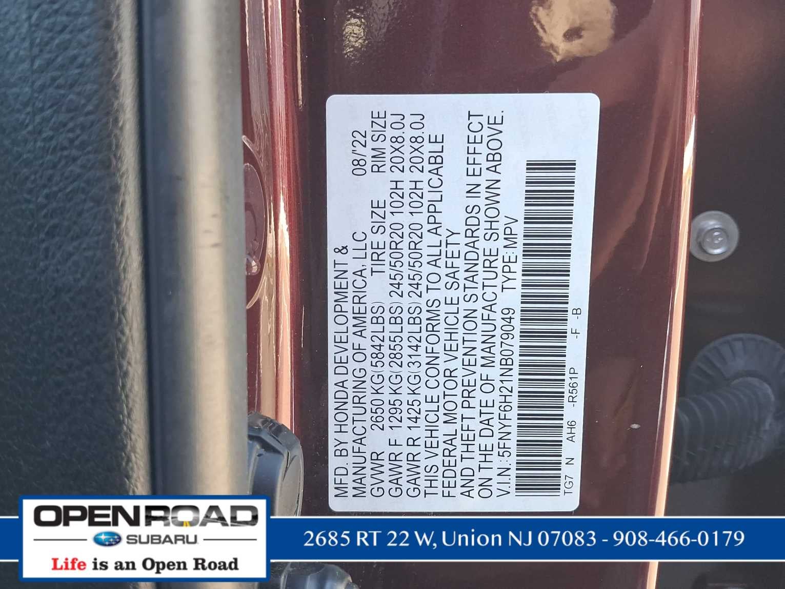 2022 Honda Pilot Special Edition