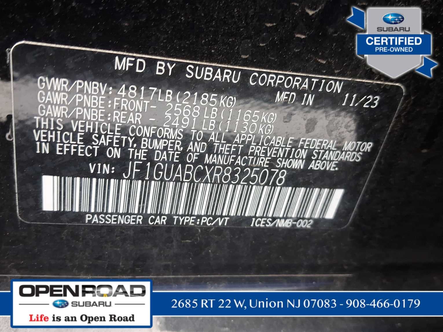 2024 Subaru Impreza Base