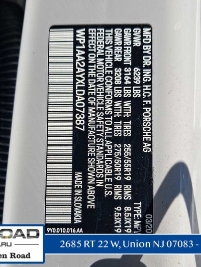 2020 Porsche Cayenne Base