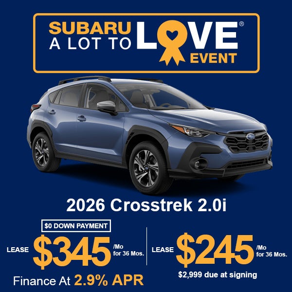 Lease a 2026 Subaru Crosstrek