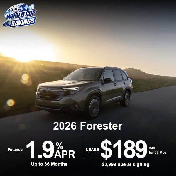 Lease a 2026 Subaru Forester