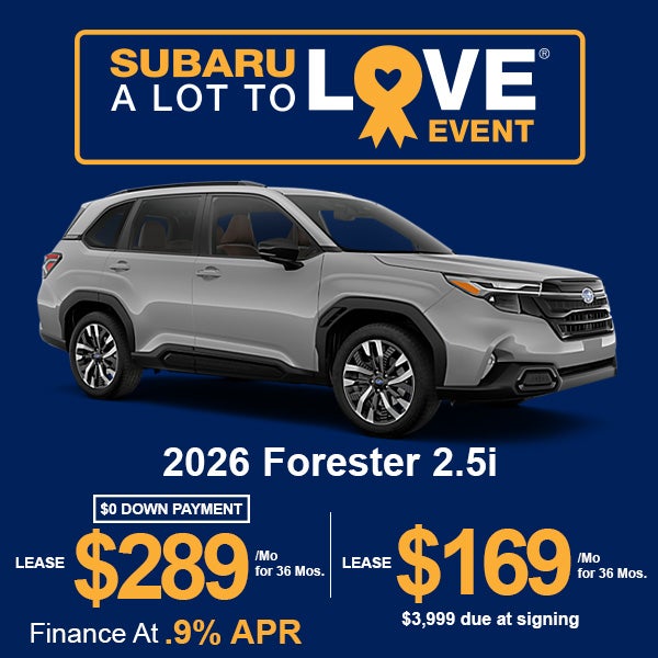 Lease a 2026 Subaru Forester