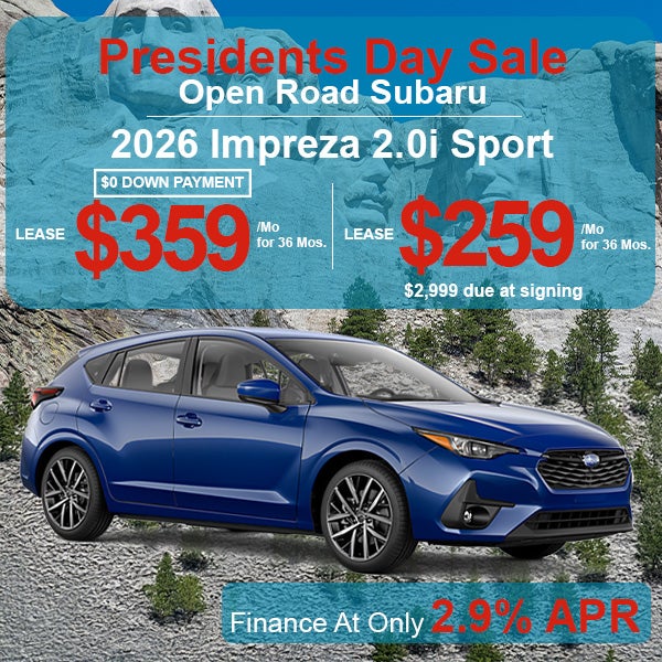 Lease a 2026 Subaru Impreza