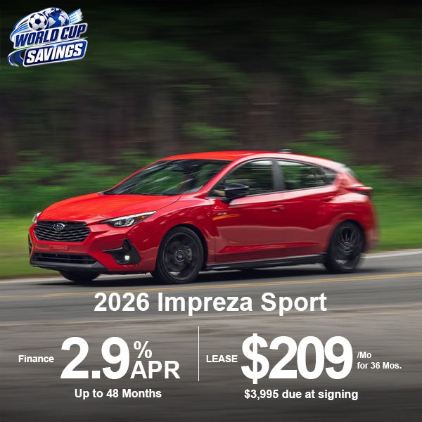 Lease a 2026 Subaru Impreza