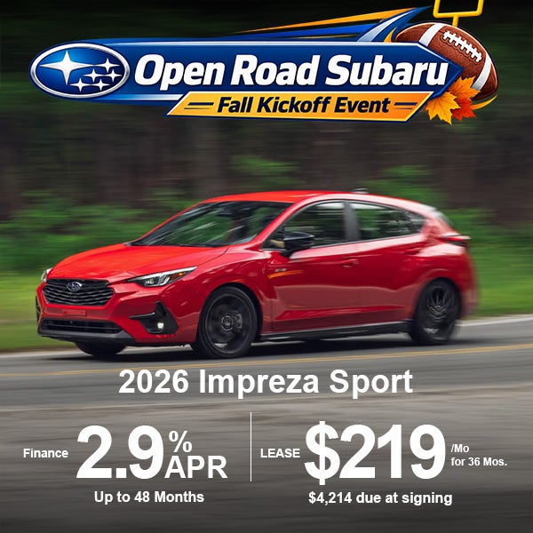 Lease a 2026 Subaru Impreza