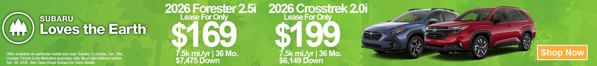 Find the lowest subaru lease in NJ at Open Road Subaru