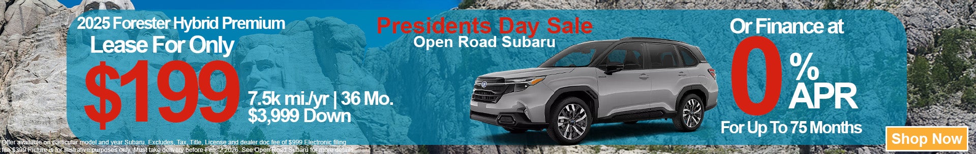 Find the lowest subaru lease in NJ at Open Road Subaru