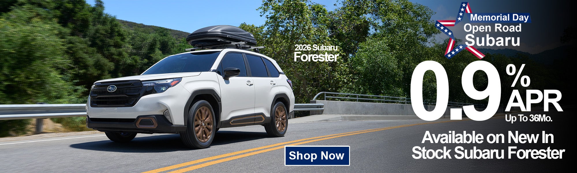 Special Finance available on 2026 Subaru Foresters