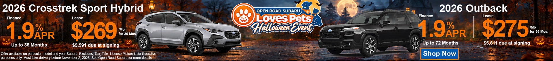 Find the lowest subaru lease in NJ at Open Road Subaru
