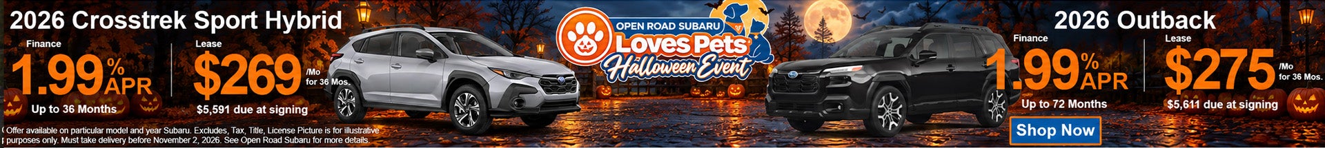Find the lowest subaru lease in NJ at Open Road Subaru
